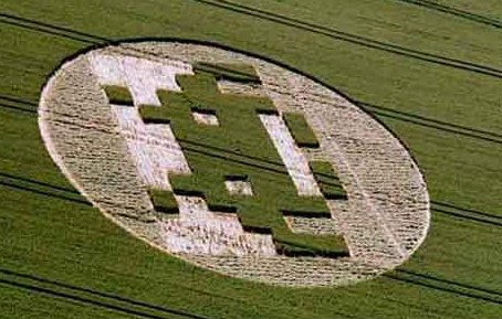 Space Invader Crop Circle